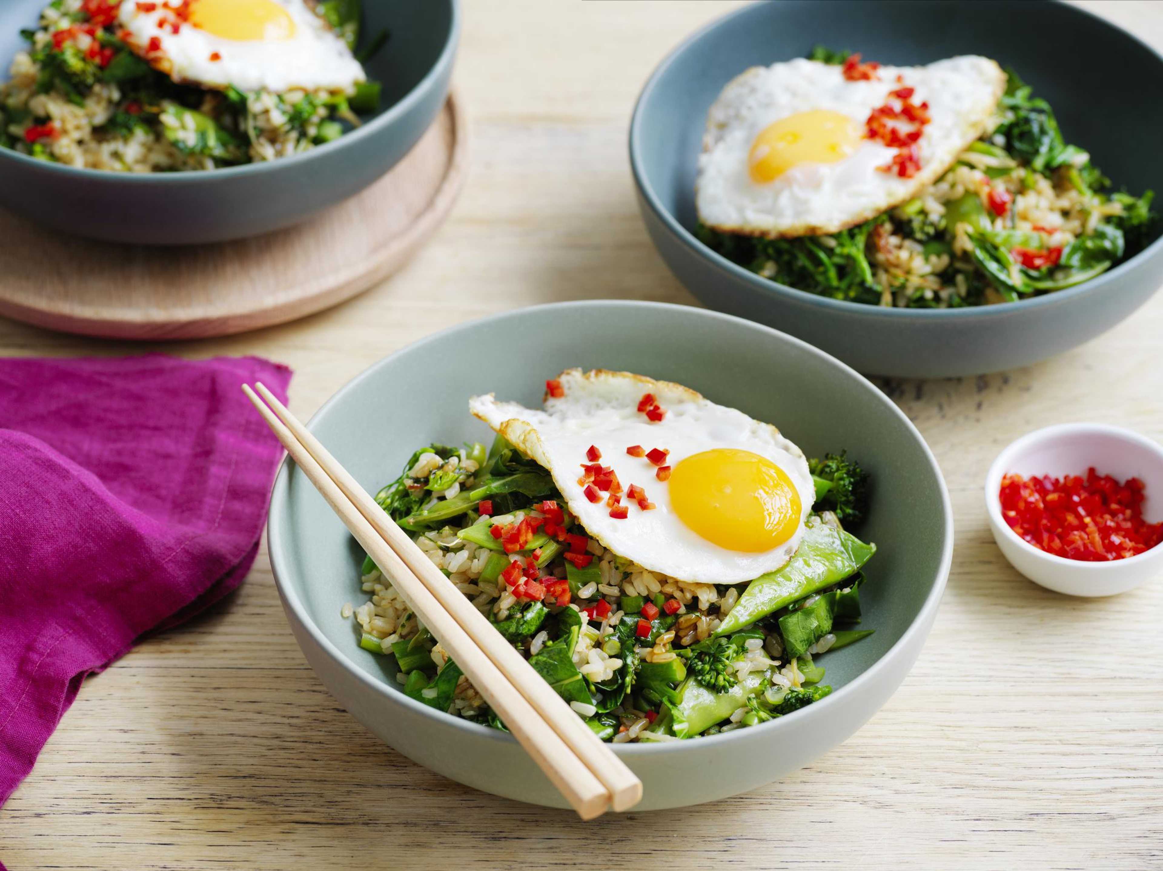 Very Green Ginger Fried Rice