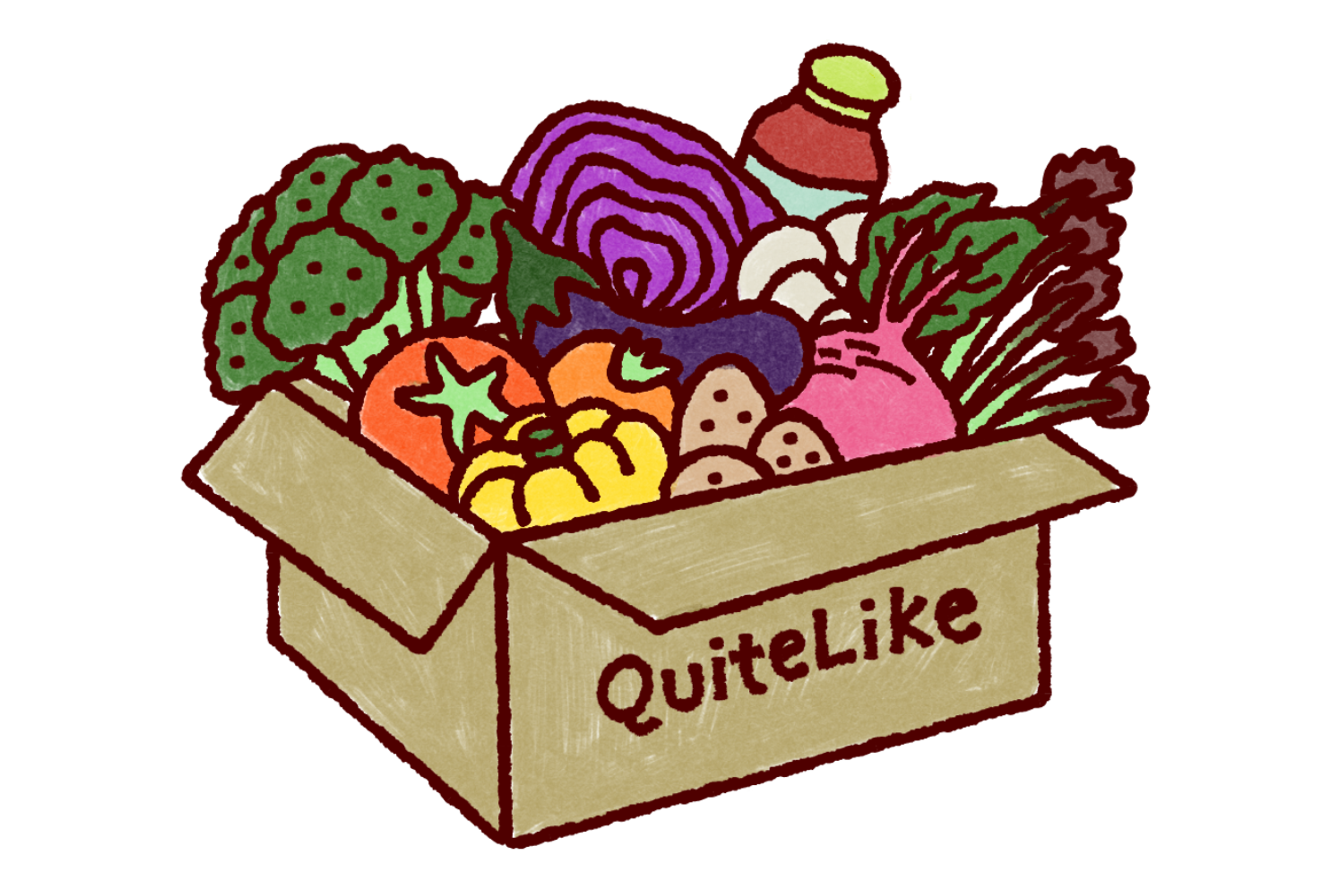 Box with ingredients