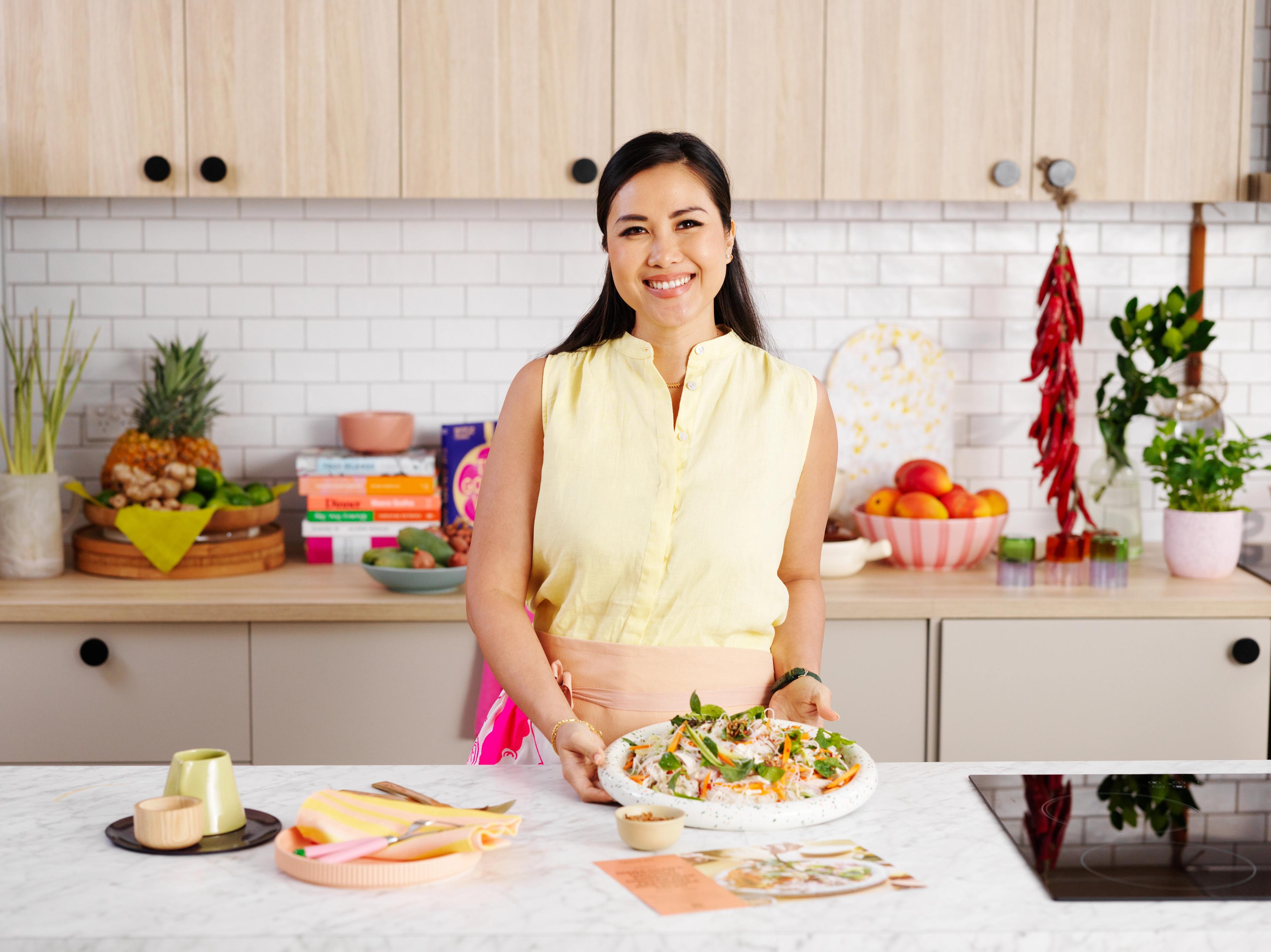 Diana Chan Masterchef winner cooking QuiteLike meal kit recipe