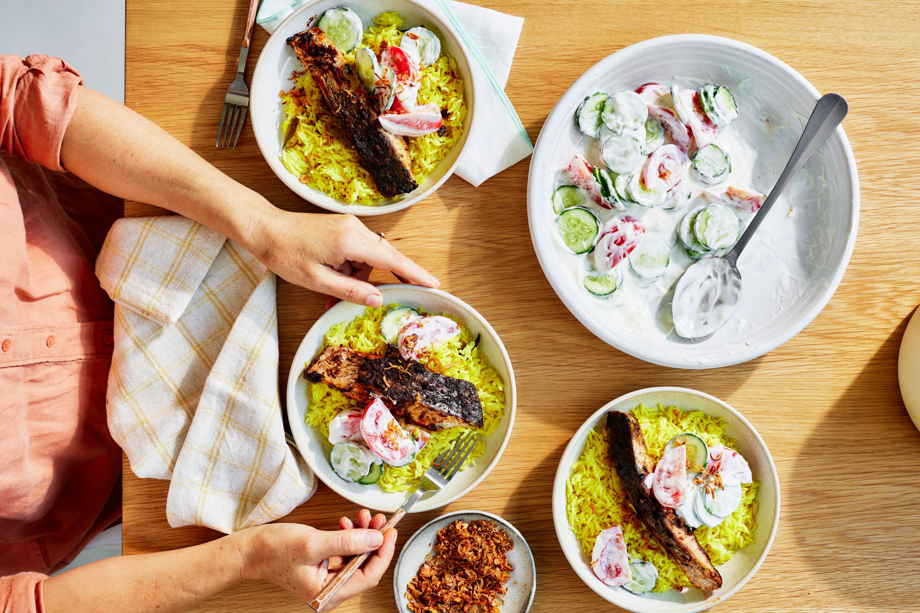 Tandoori Barramundi with Turmeric Curry Leaf Rice