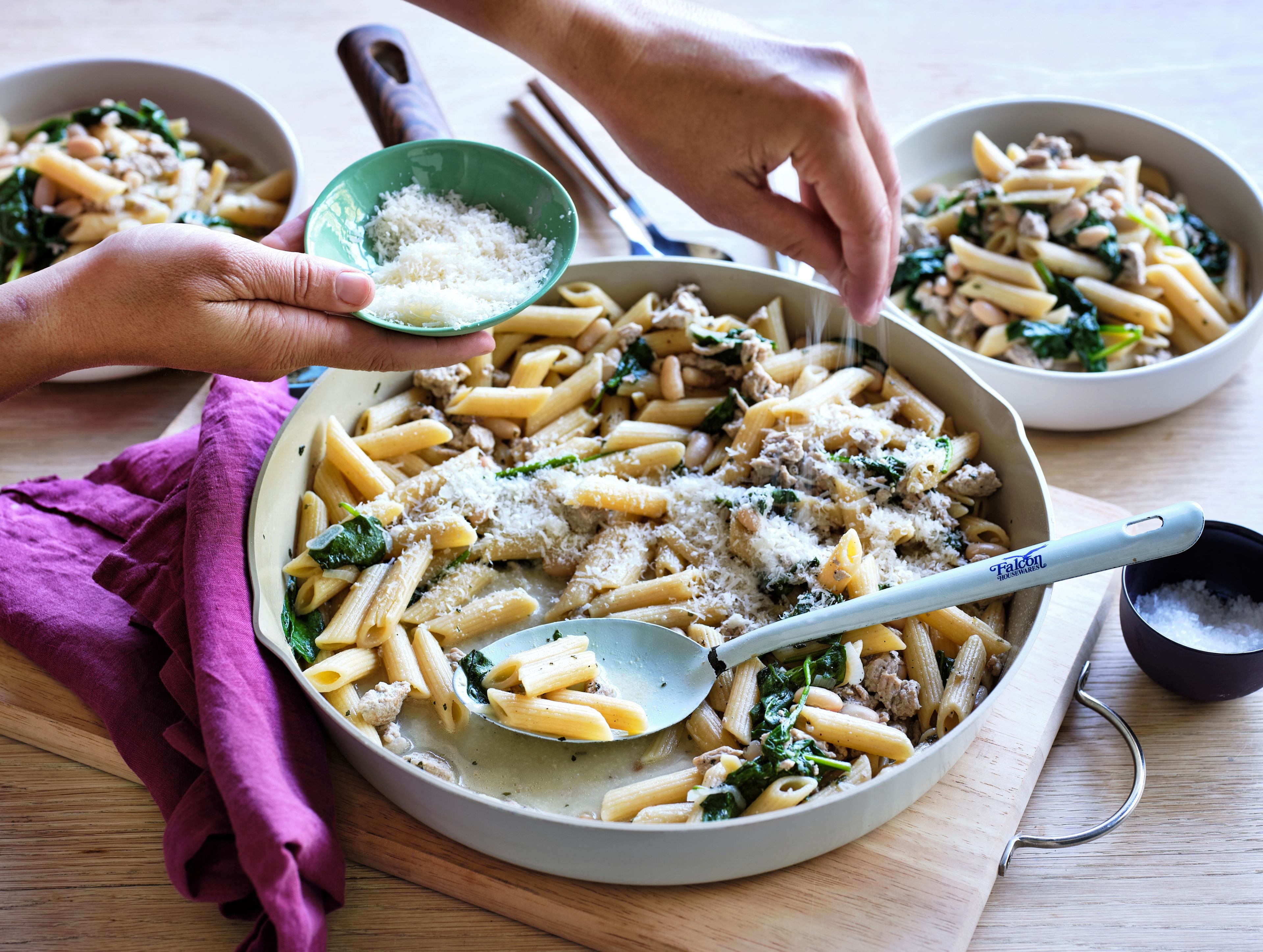 Blonde Pork and Bean Ragu with Penne