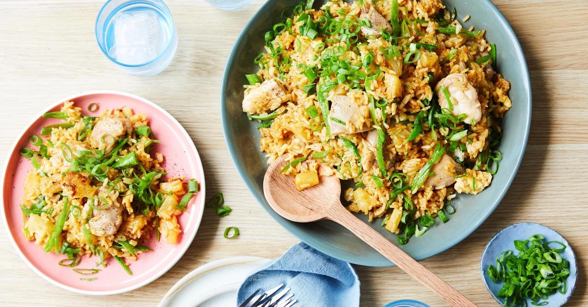 Chicken, Pineapple and Snow Pea Fried Rice