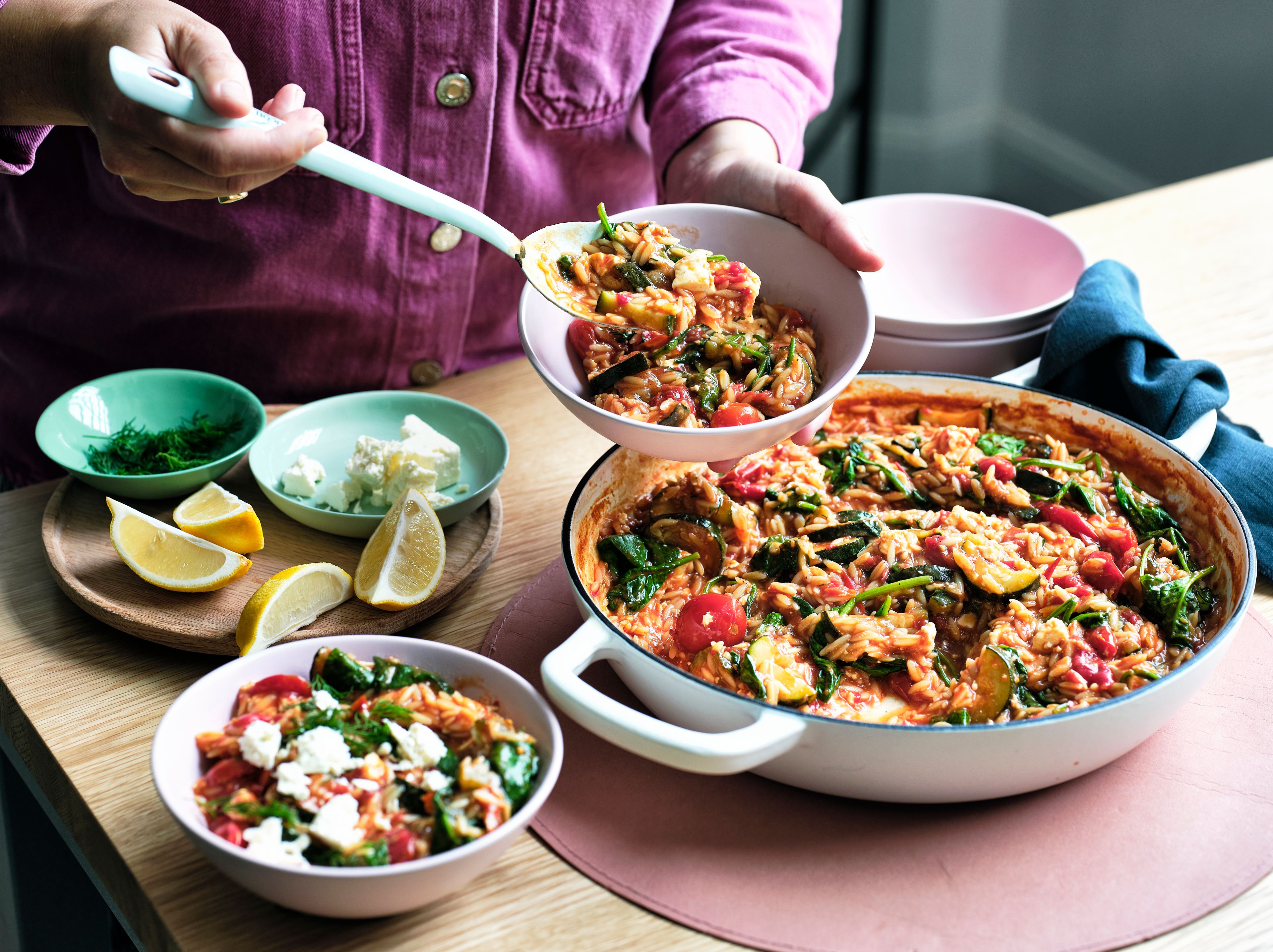Quick Tomato and Feta Risoni
