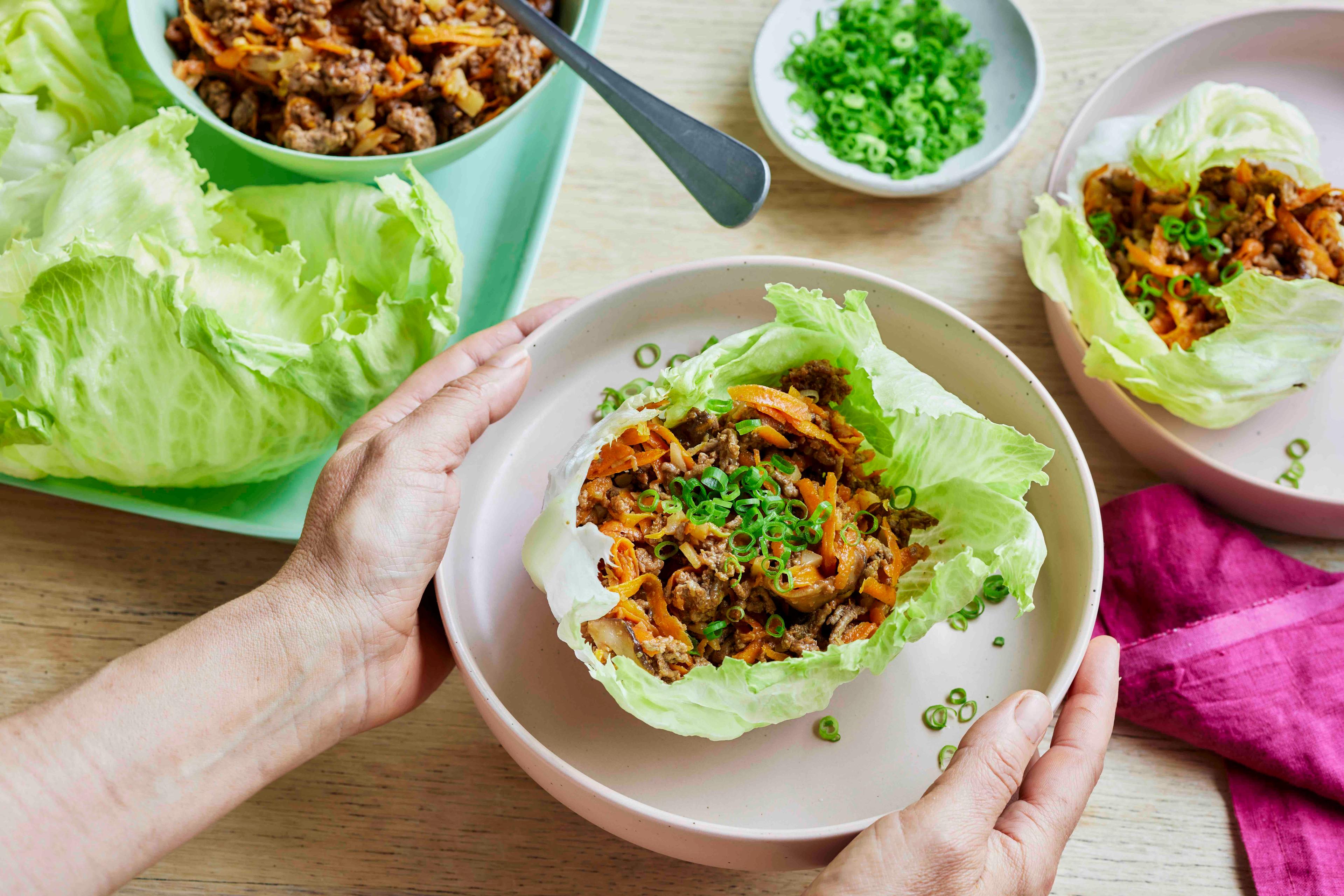 Vegetable and Beef San Choy Bao Recipe Ingredients Image QuiteLike