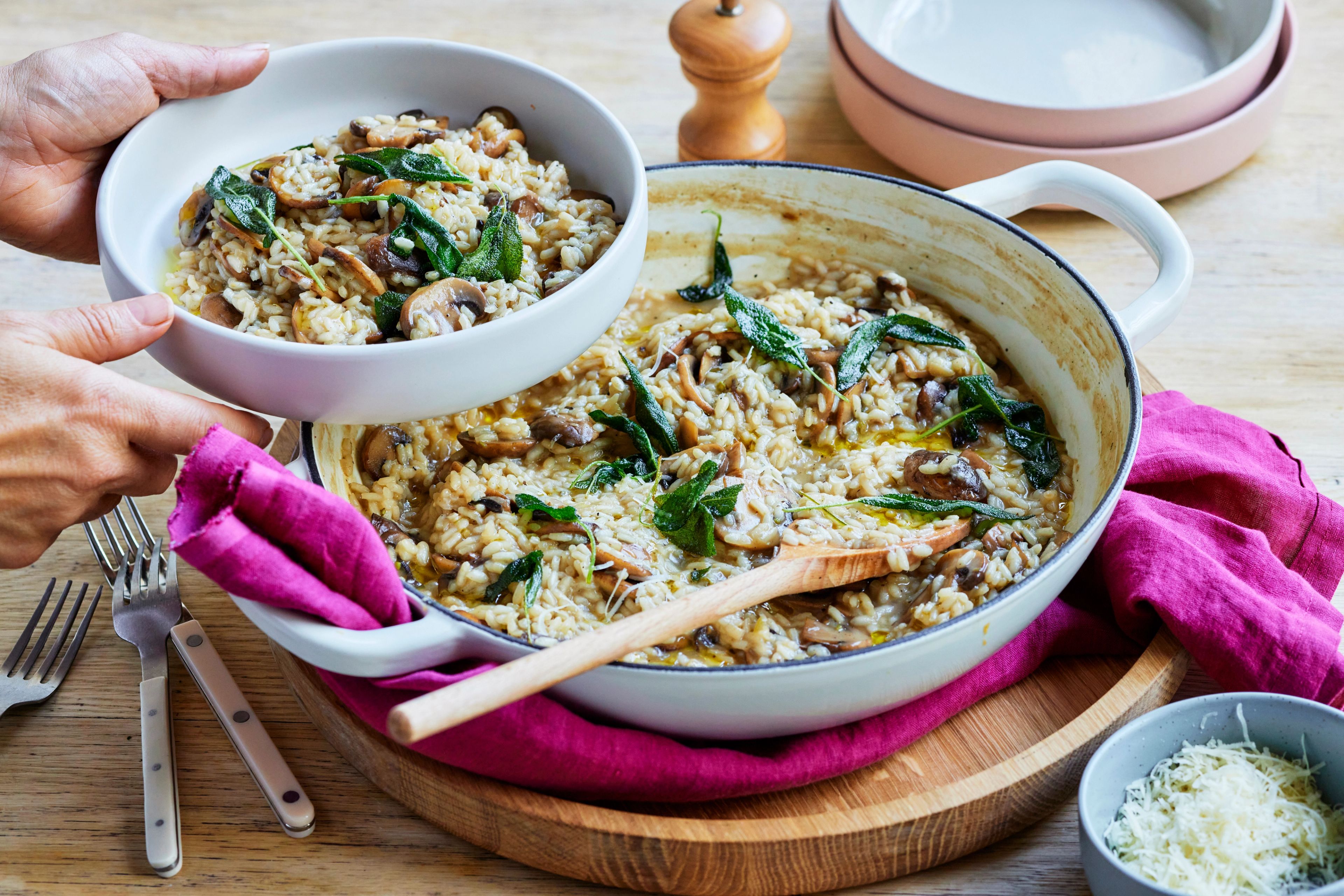 Mushroom and Sage Risotto