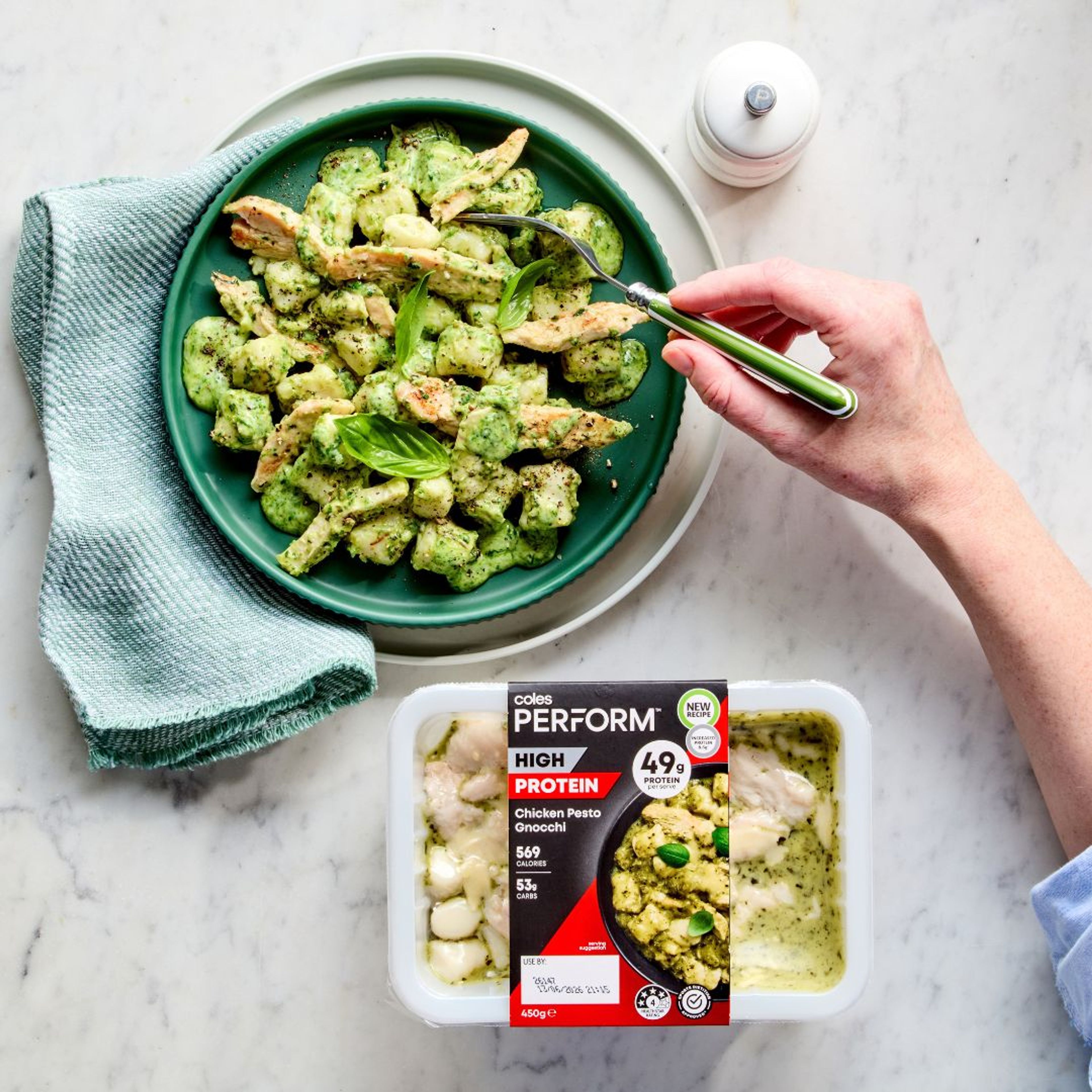 Chicken Pesto Gnocchi - High Protein