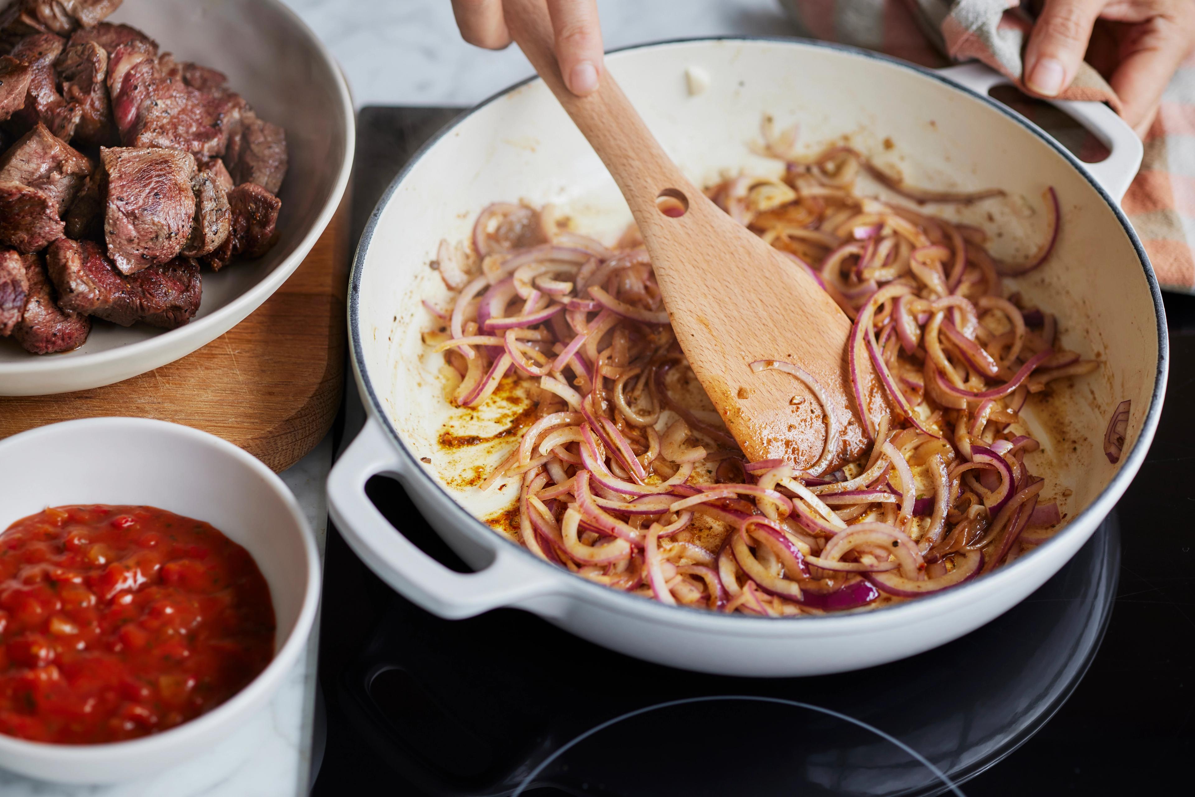 Add Onions and Spices
