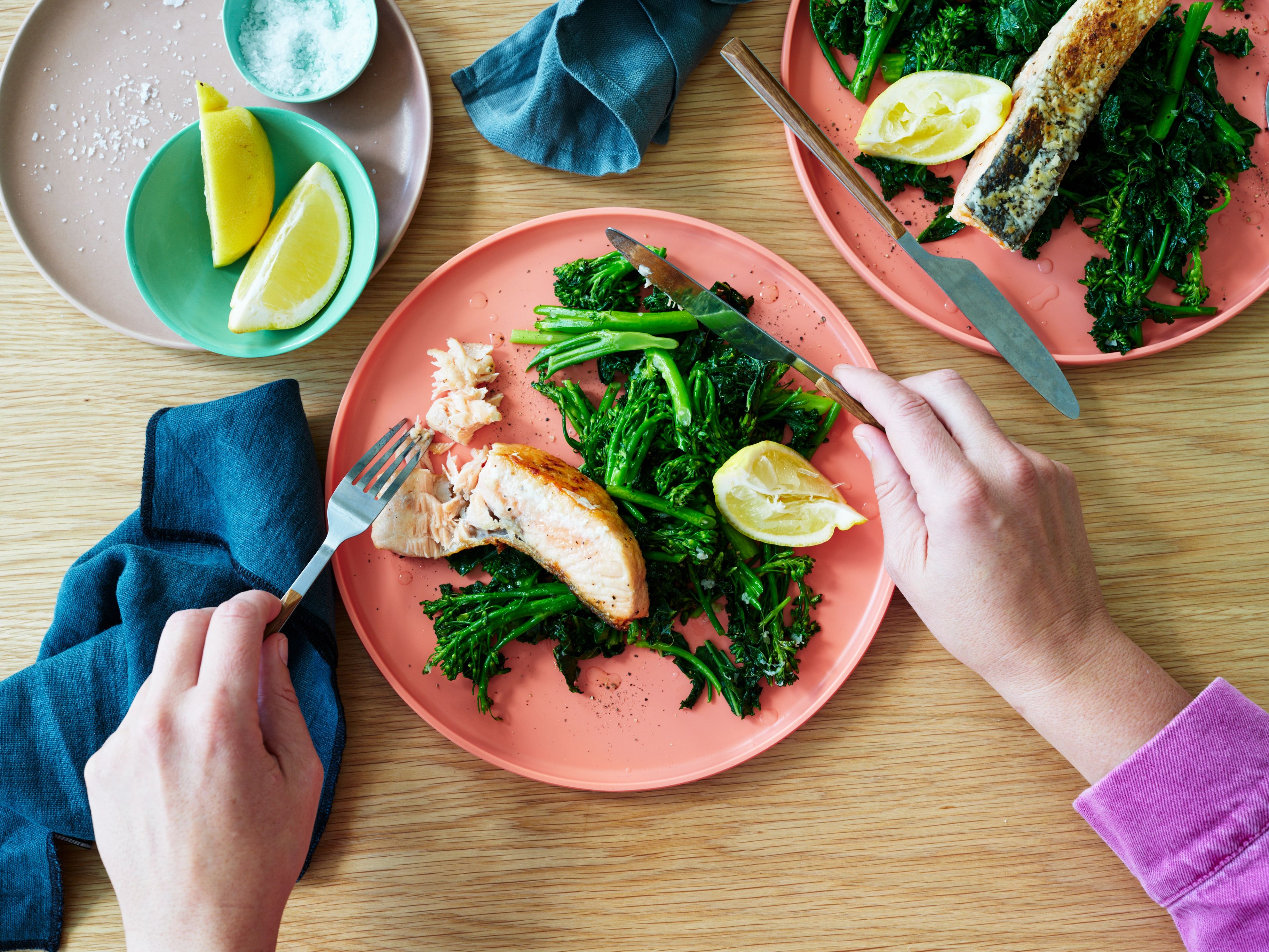 Crispy Salmon with Buttery Winter Greens