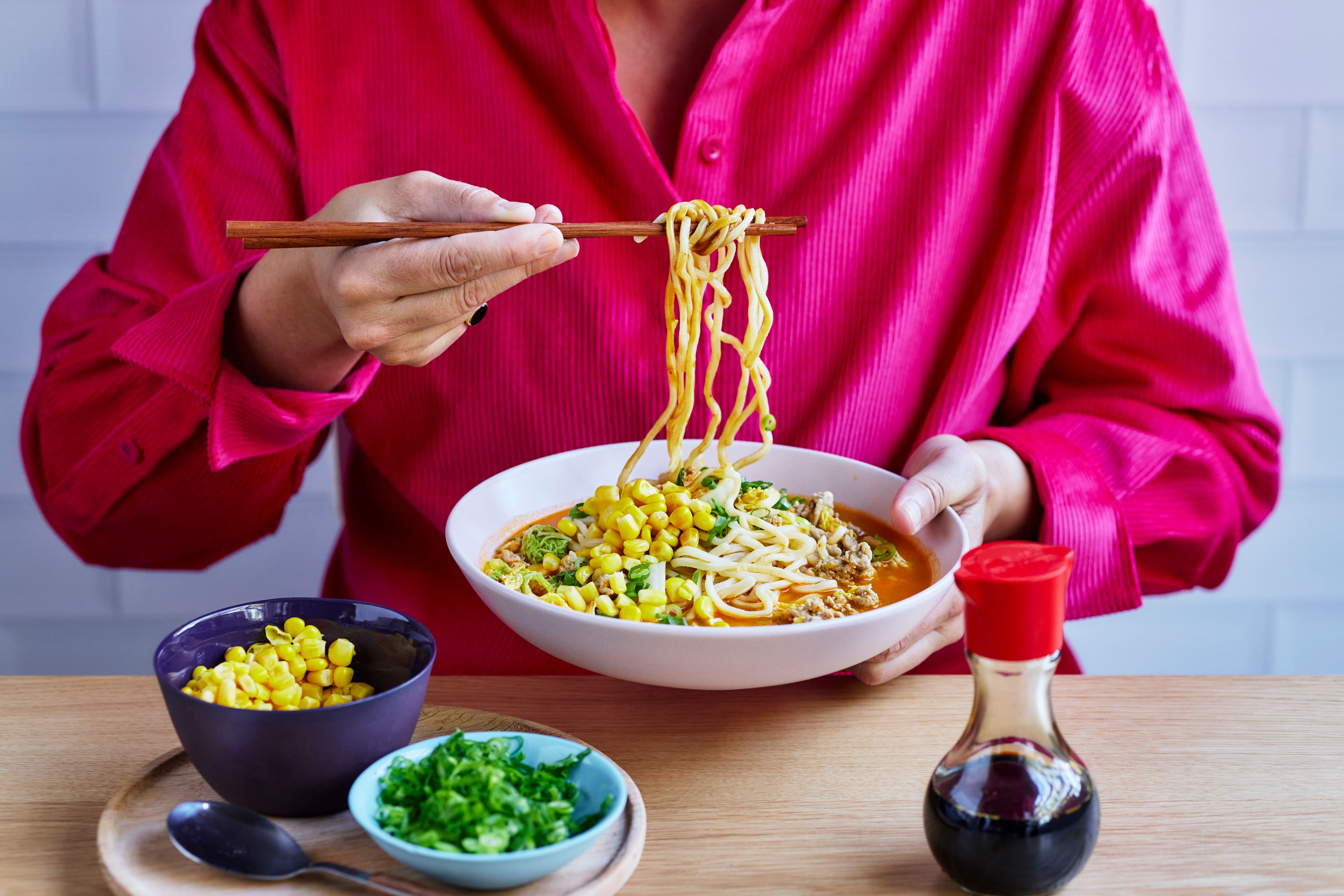 Spicy Pork and Cabbage Ramen
