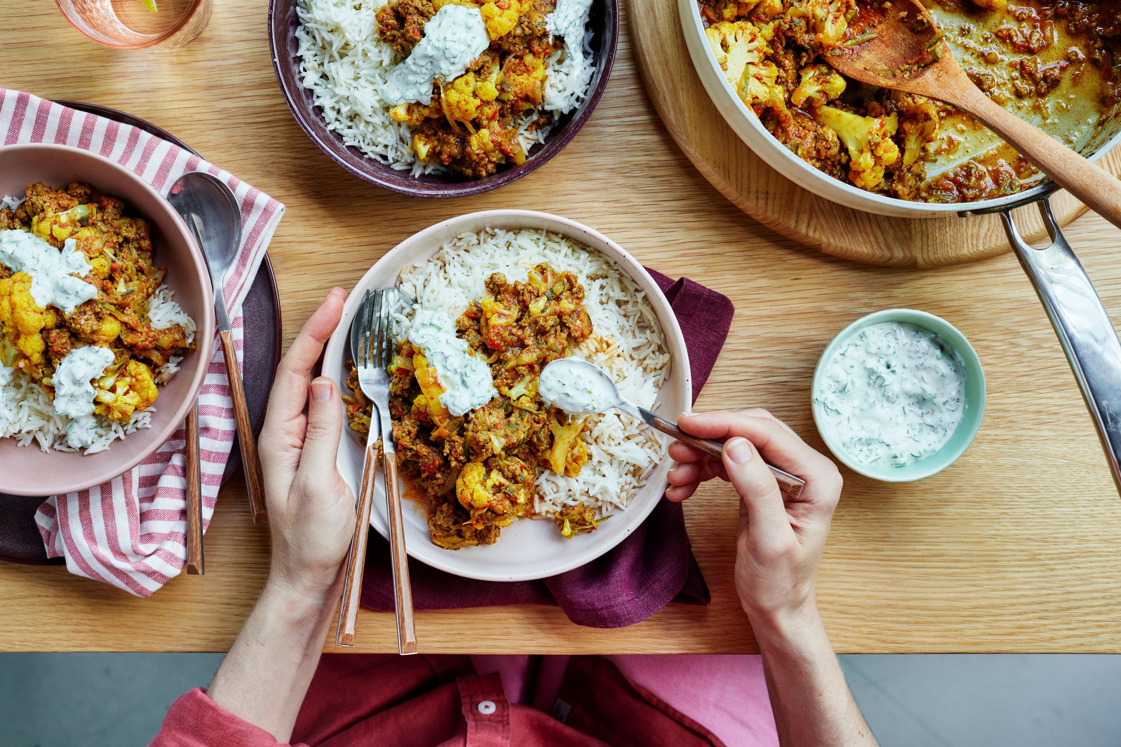 Beef and Cauliflower Keema Curry Recipe