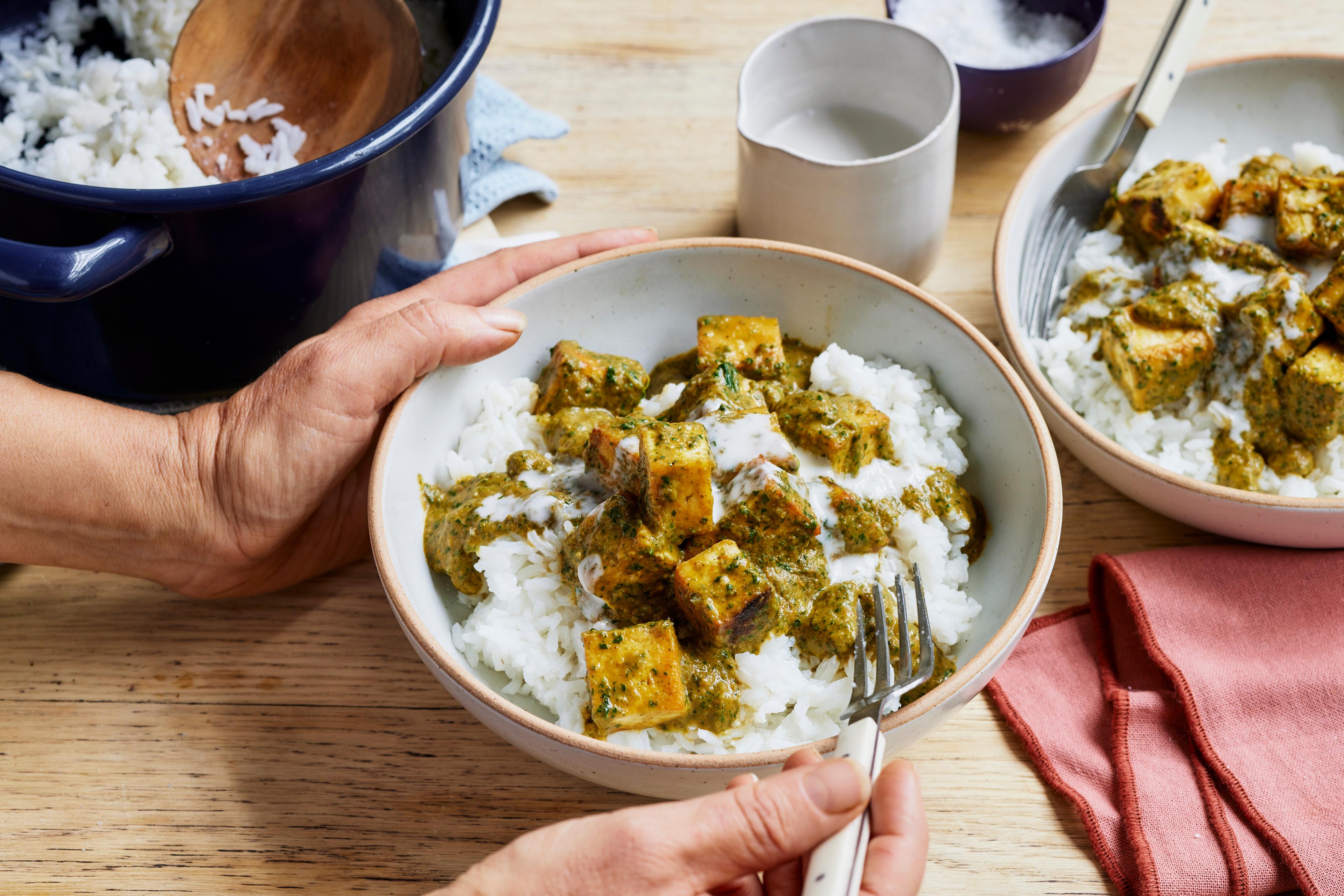 Tofu Spinach Saag