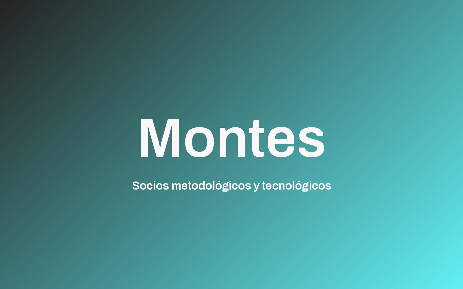 Proyecto Colección Montes
