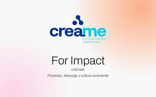 Proyecto CRÉAME · For Impact