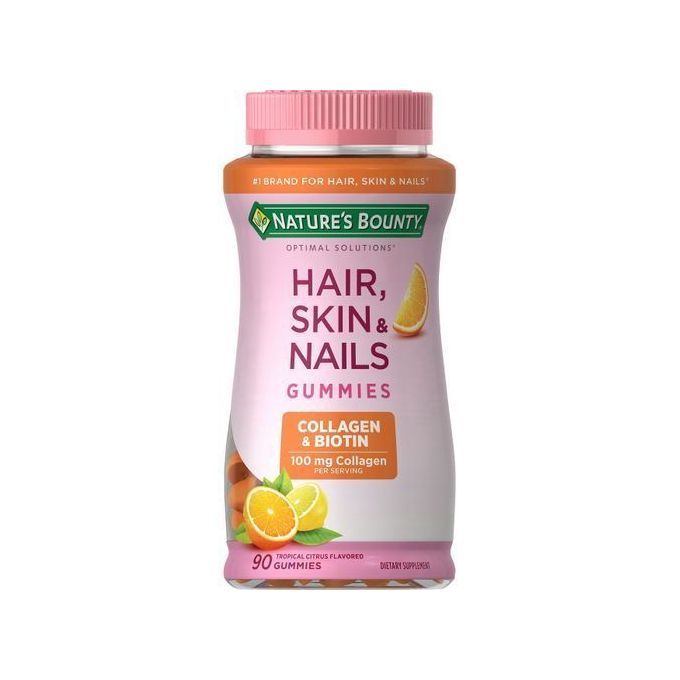 Nature's Bounty Optimal Solutions Nature'S Bounty Hair, Skin & Nails Gummies With Biotin & Collagen - 80Counts