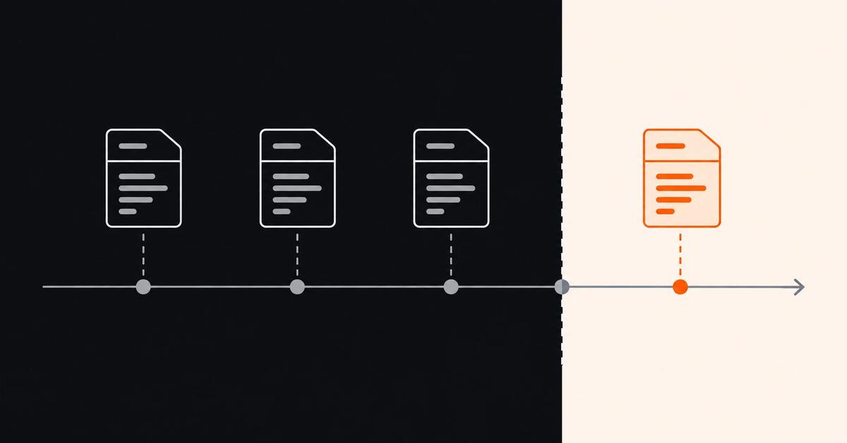 Minimal timeline illustration showing token records leading to an orange expiry boundary.