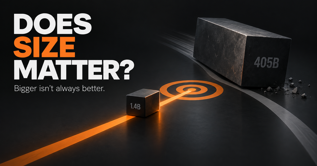 Does Size Matter? Bigger AI Isn’t Always Better