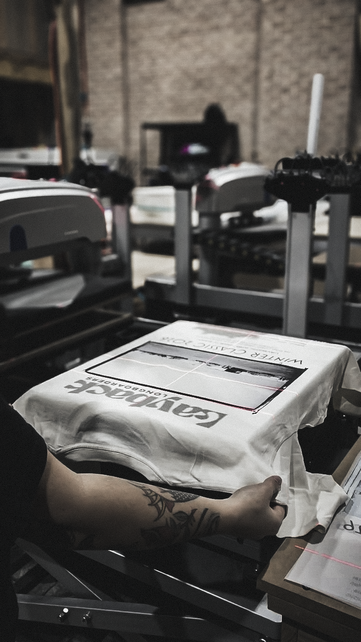 Heat presses in our Wollongong workshop