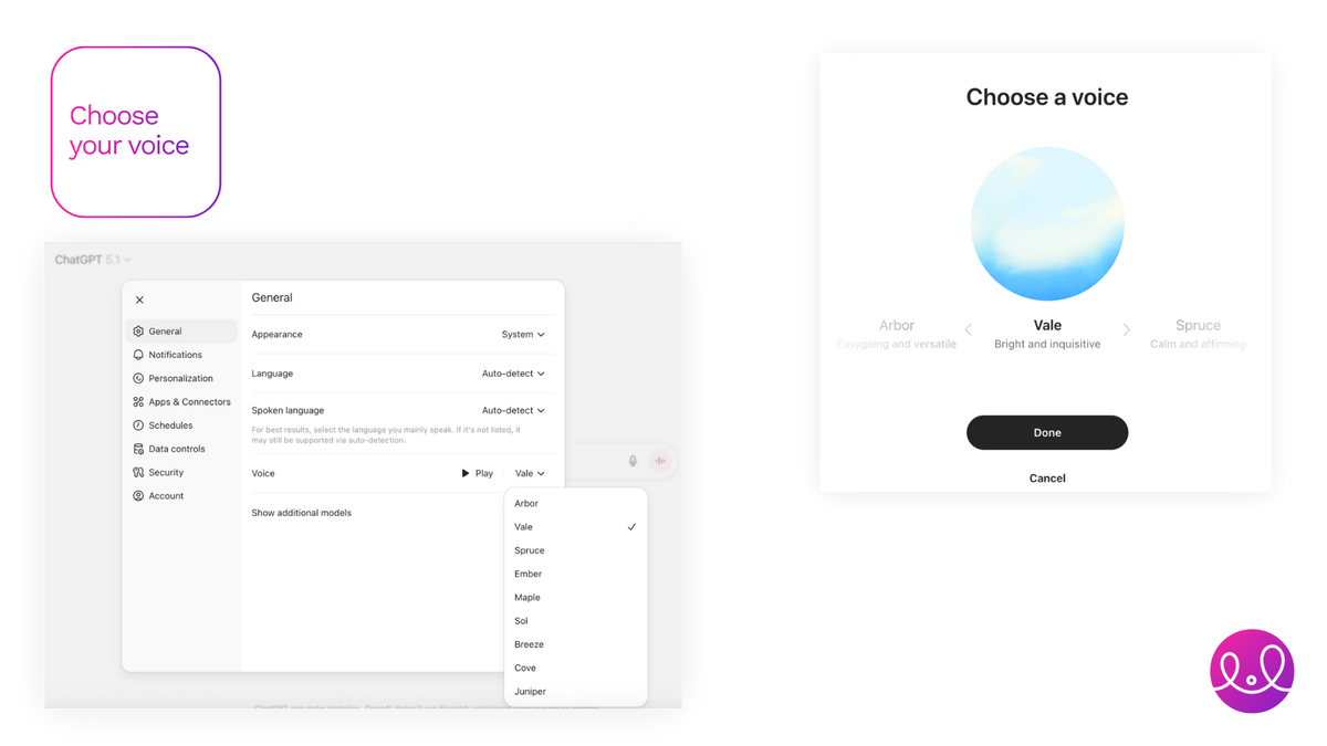 ChatGPT Advanced Voice Choose your voice