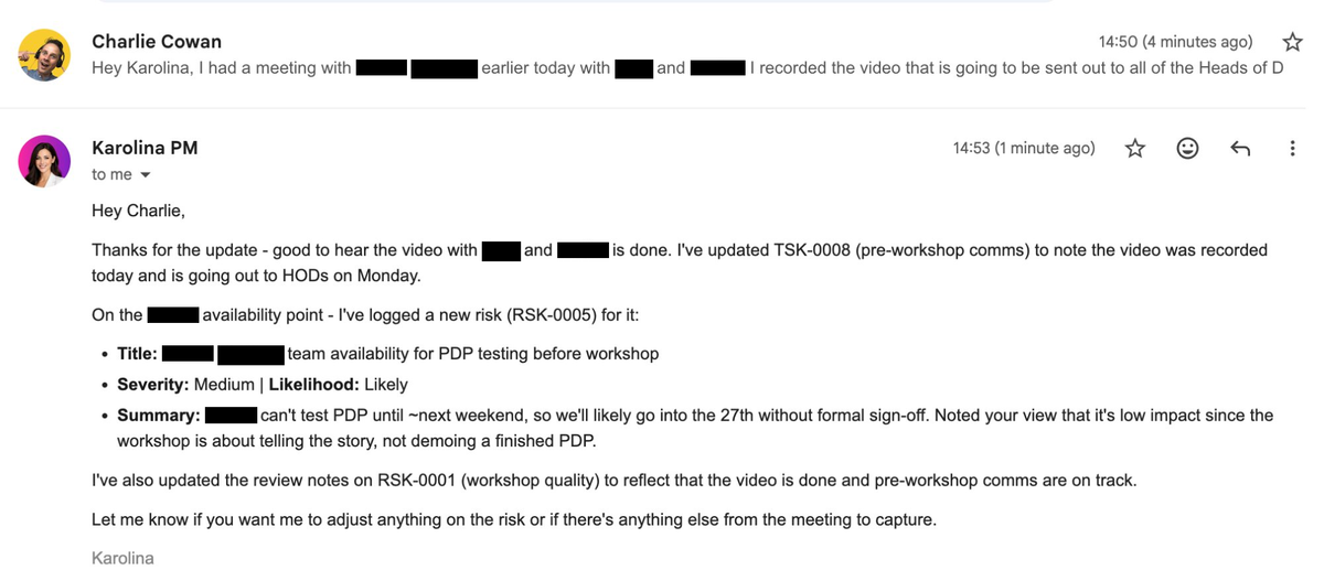 Karolina - Kowalah's AI Project Manager