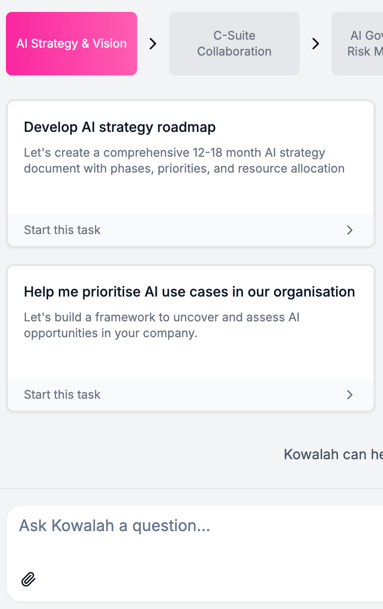 Kowalah for AI Strategy and Vision