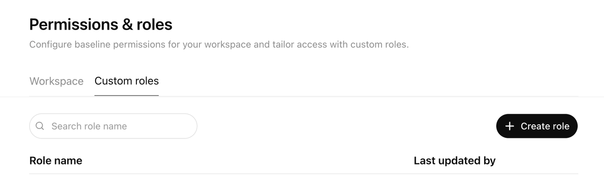 OpenAI Role Based Access Control