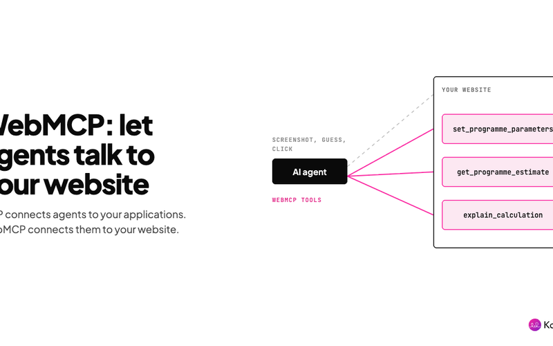 WebMCP: let agents talk to your website