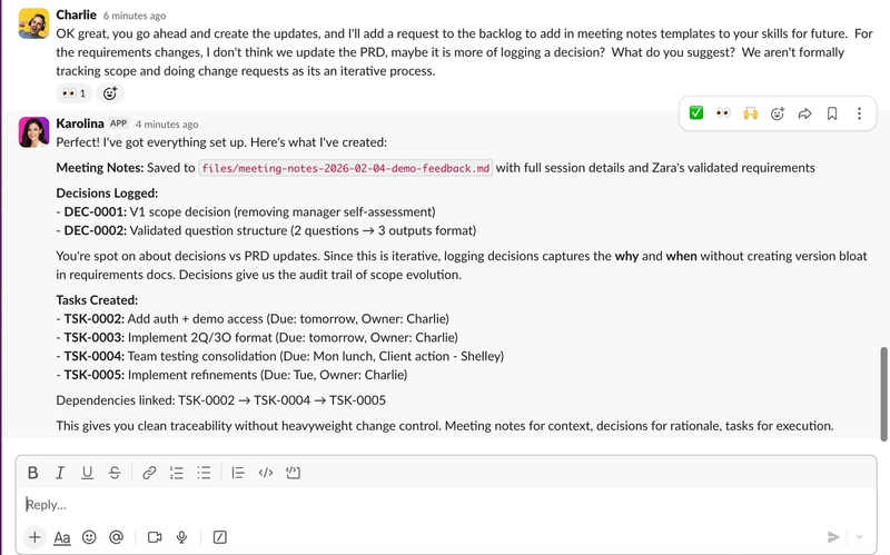 How We Built Karolina: An Autonomous AI Project Manager on Claude Agent SDK and Vercel Sandboxes