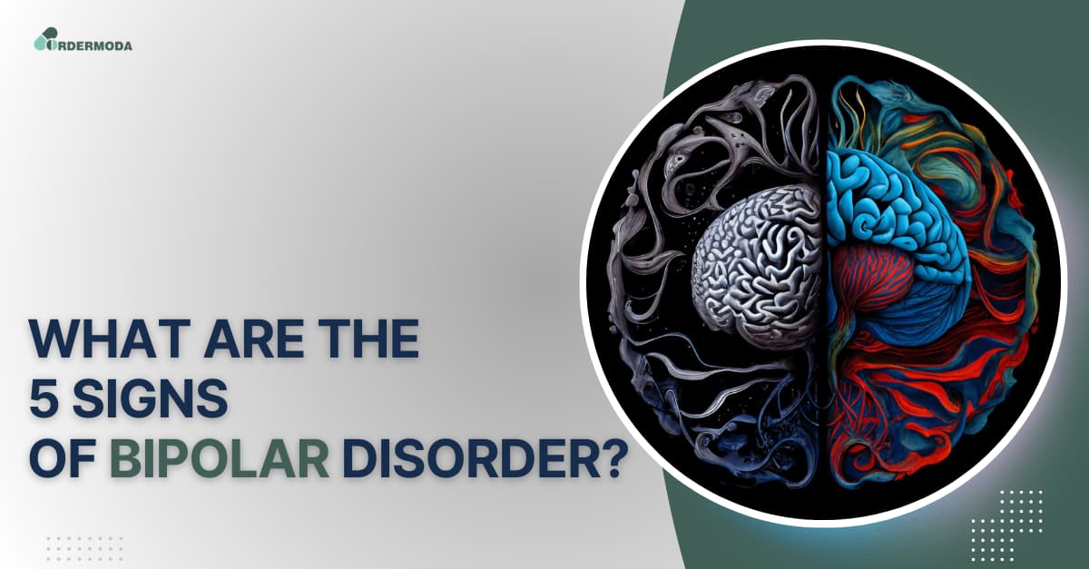 What are the 5 signs of bipolar disorder?