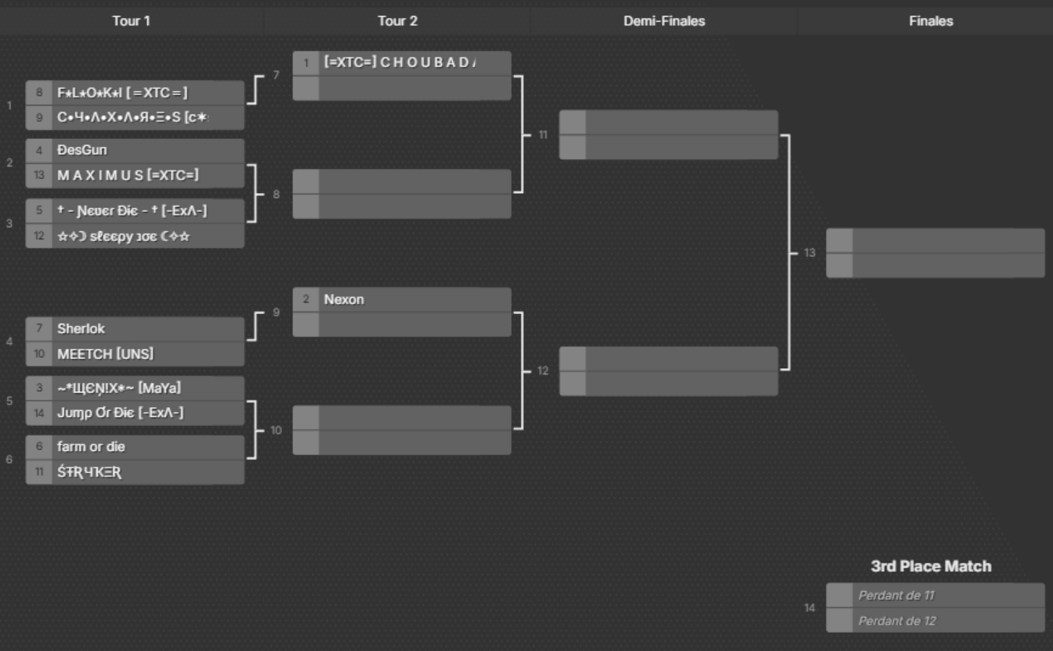 1v1 Tournament Final Stage Announced