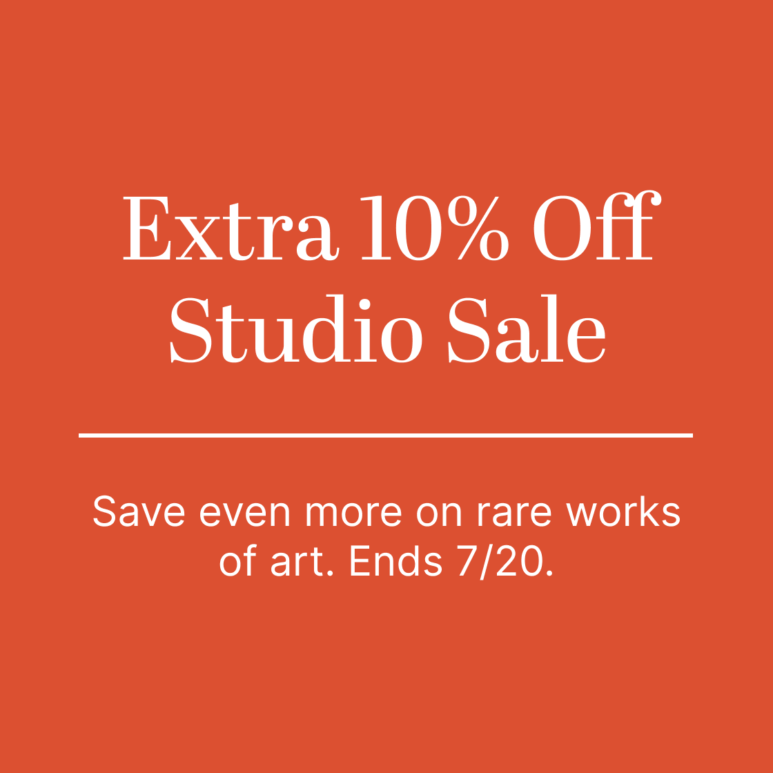 Shop Studio Sale!