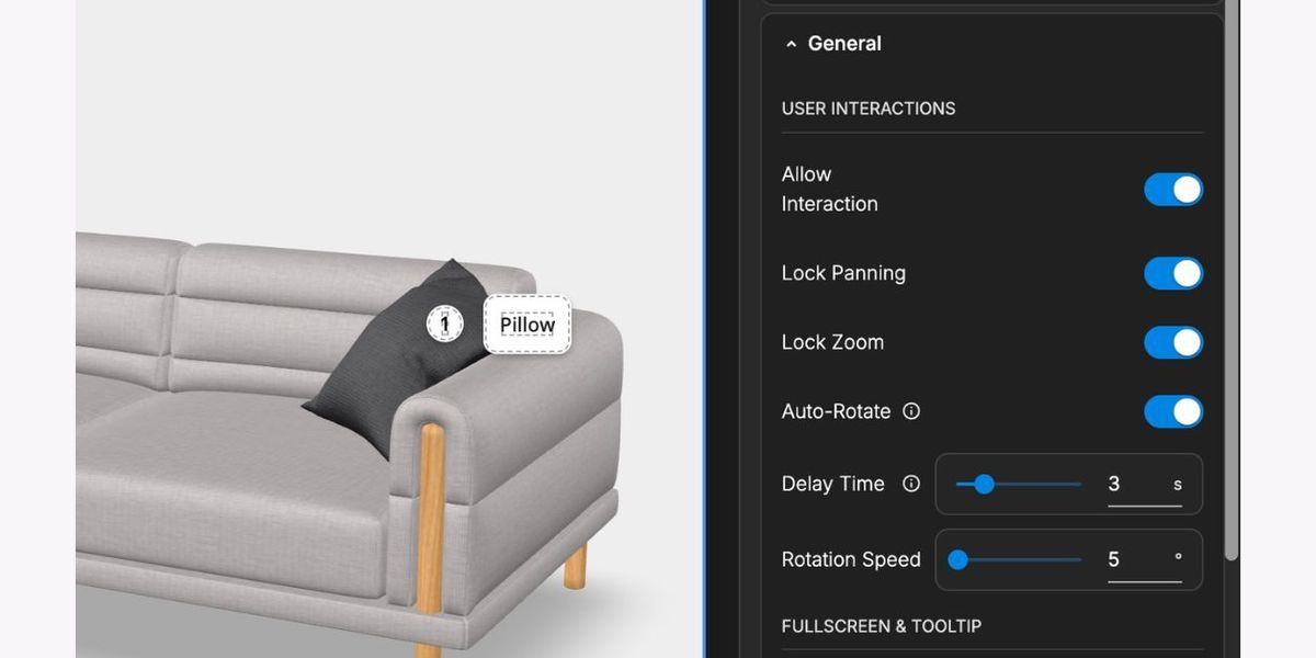 3D Product Hotspots: What to Label and What to Leave on the Page