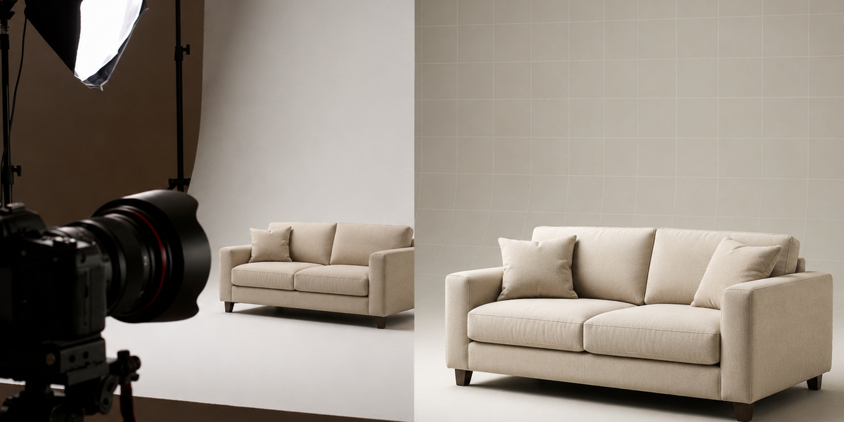 Product Photography vs 3D Rendering: A Catalogue Production Guide