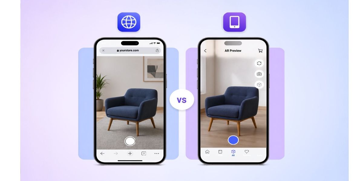 WebAR vs App-Based AR for Ecommerce: A Decision Guide