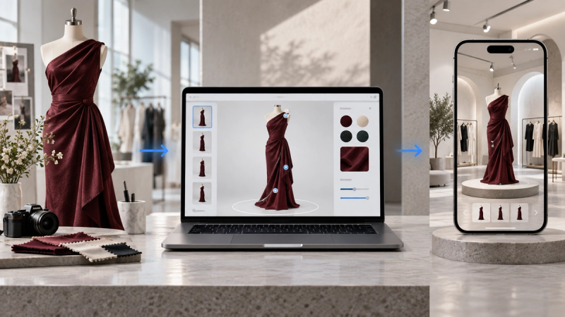 How to Create an Interactive 3D Fashion Showroom Without Code