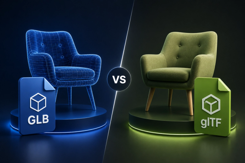 GLB vs glTF for Ecommerce: A 3D Asset Handoff Guide