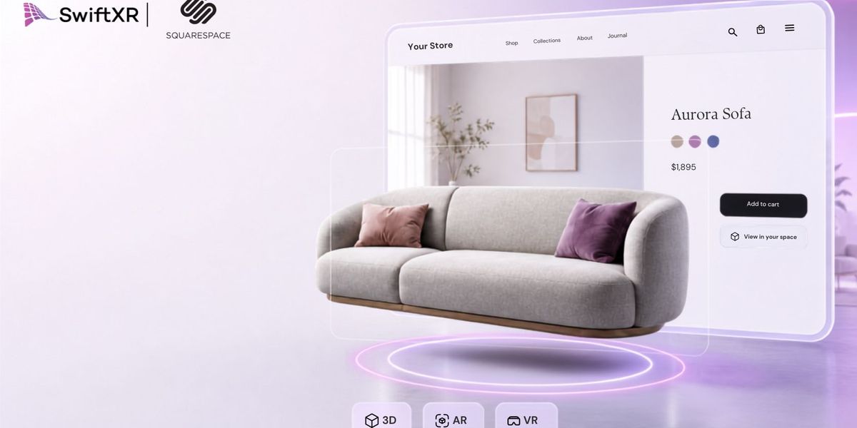 How to Add a 3D Model, AR or VR to Squarespace with SwiftXR