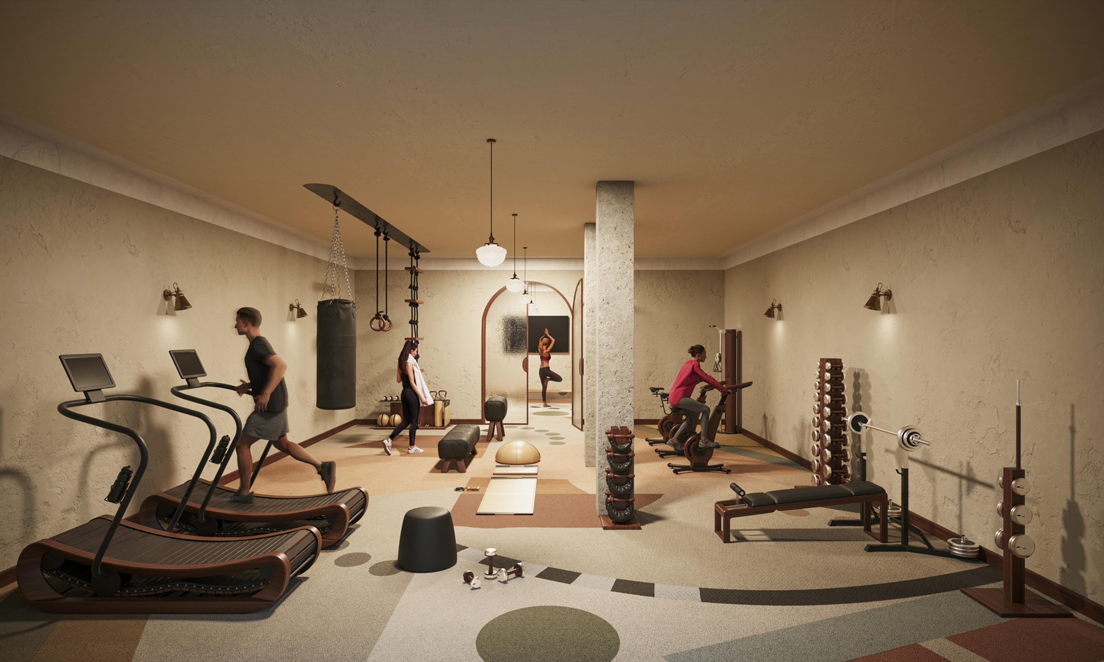 Office gym for tenants
