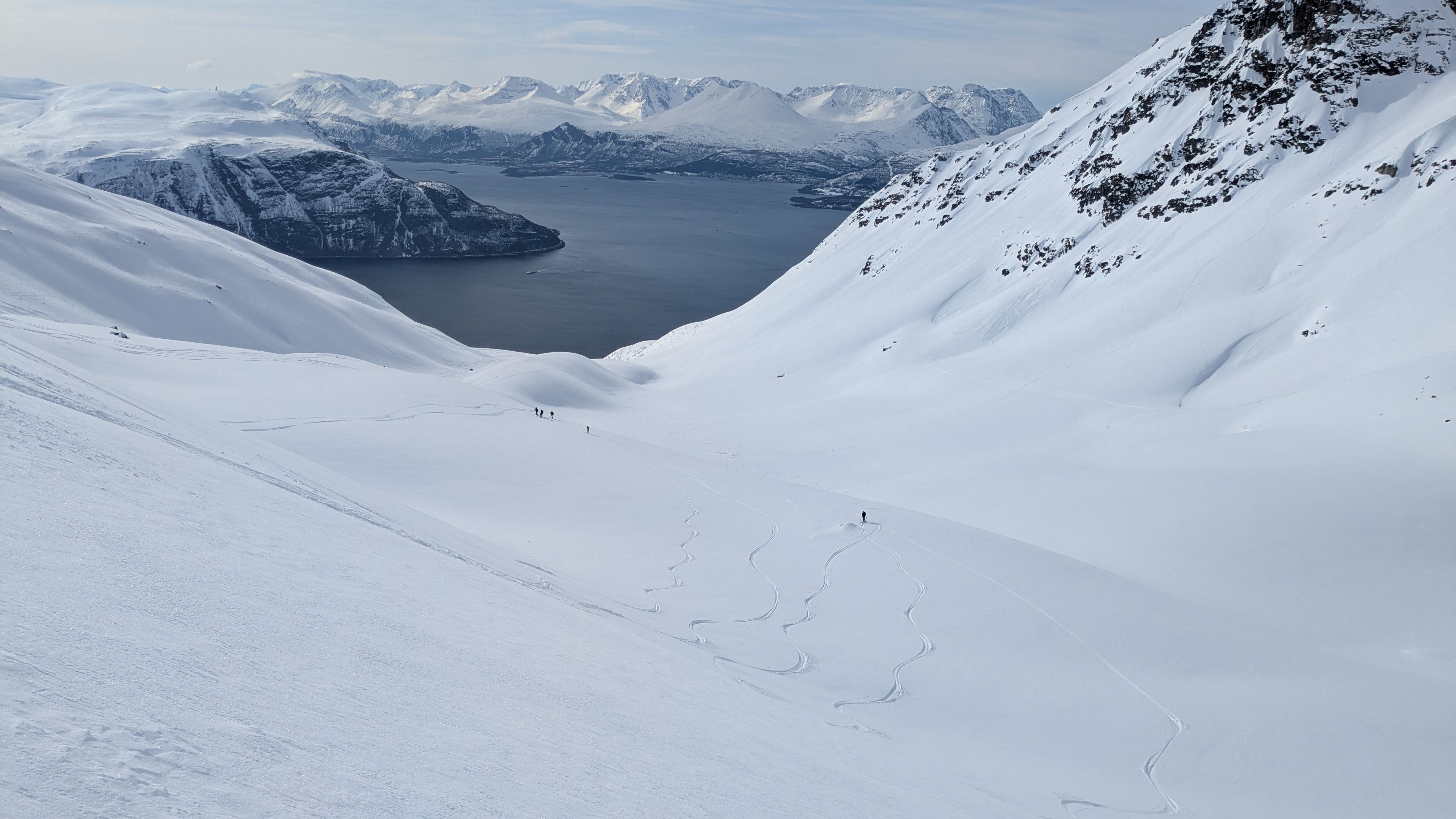Ski de randonnée dans les Alpes de Lyngen, Norvège