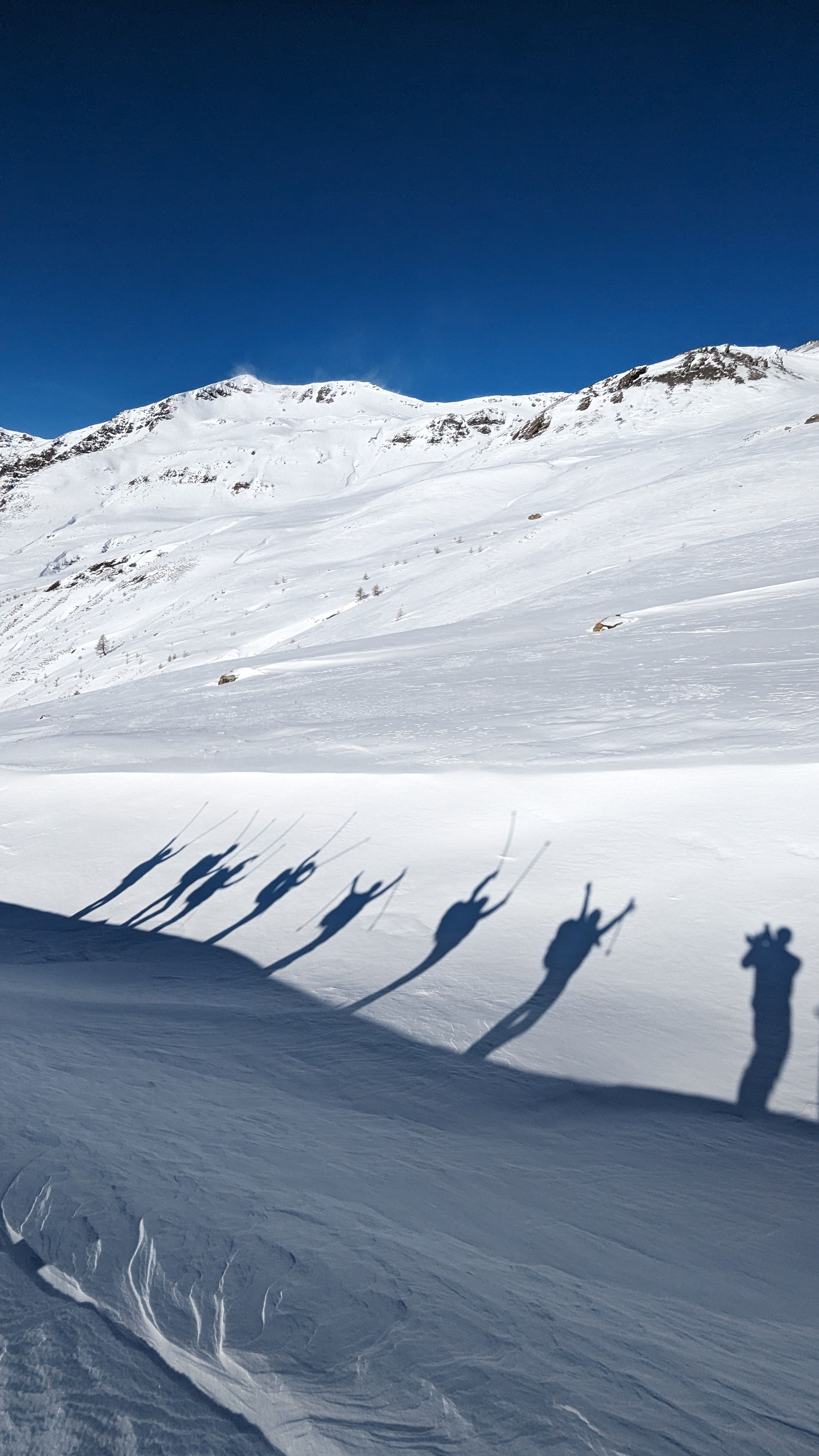 raid en ski de rando dans les Hautes-Alpes.