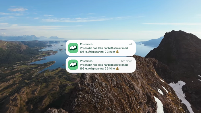 Prismatch varsler på en vakker bakgrunn.