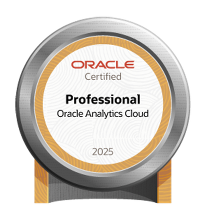 Oracle Analytics Cloud 2025 Certified Professional Oracle Analytics Cloud 2025 Certified Professional
