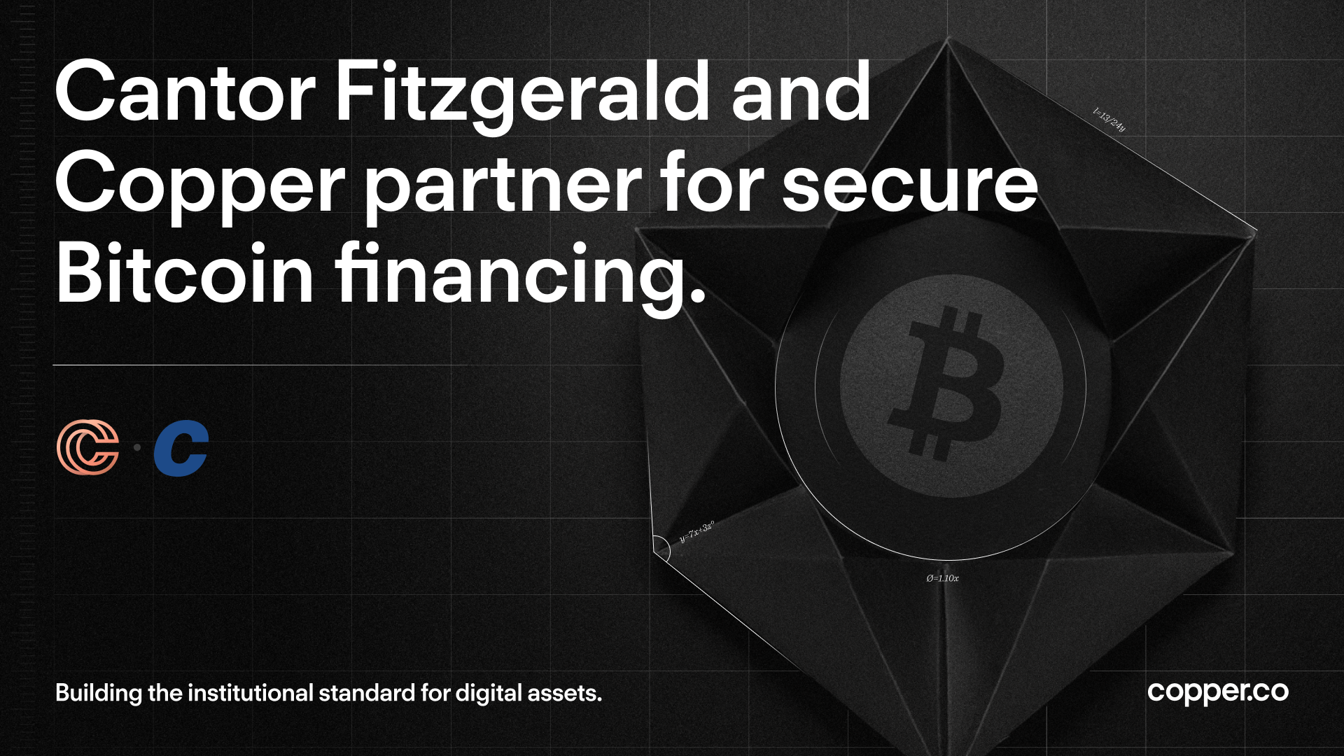 Cantor Fitzgerald and Copper partner for secure Bitcoin financing