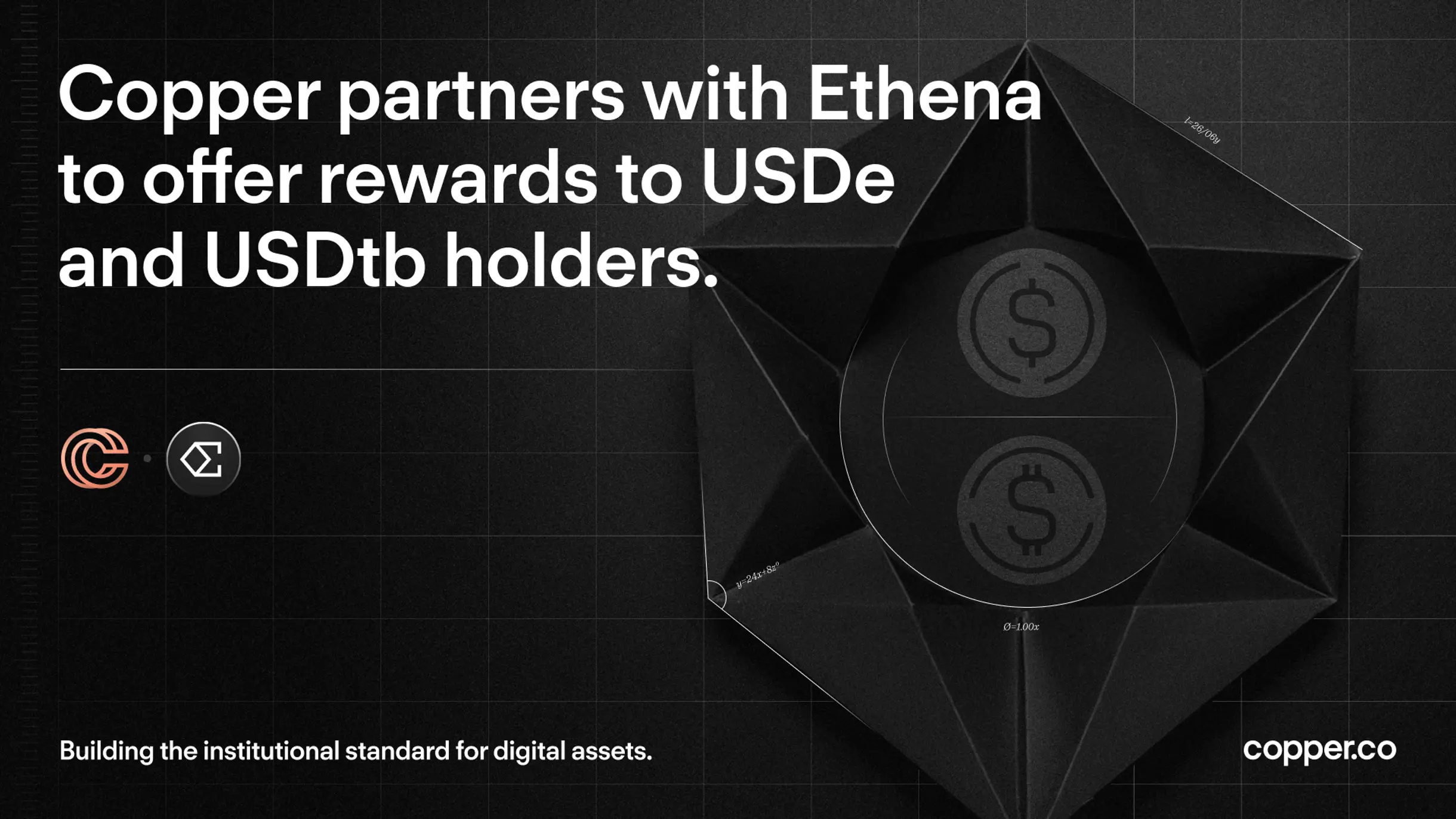 Daily rewards for USDe and USDtb held with Copper