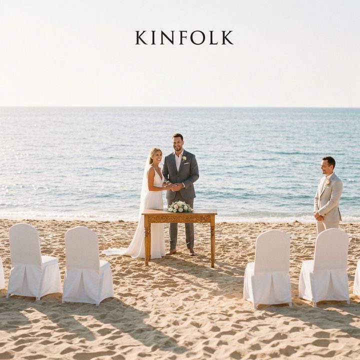 Beach wedding ceremony in Cyprus