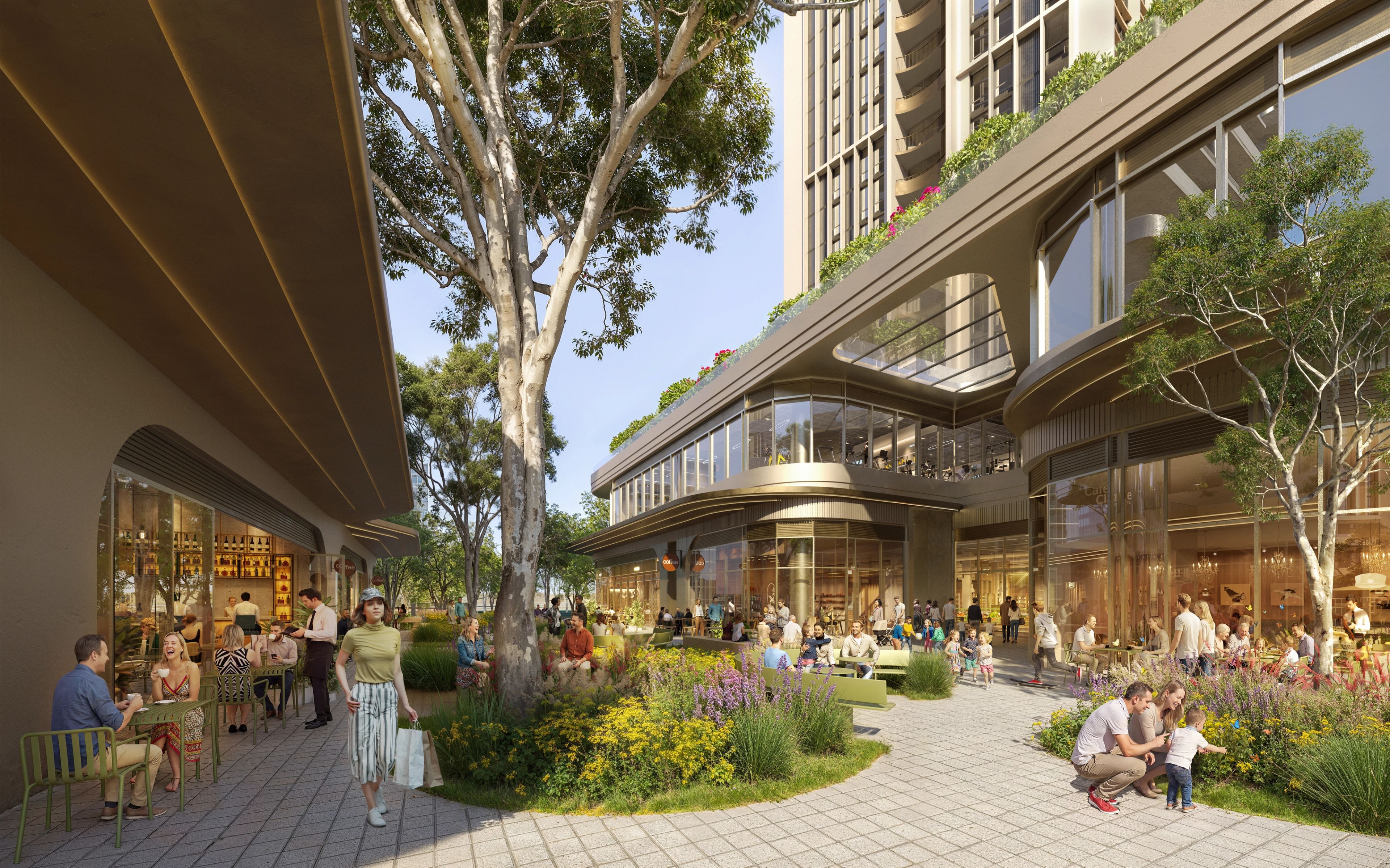 Chapter Place CGI - Plaza View
