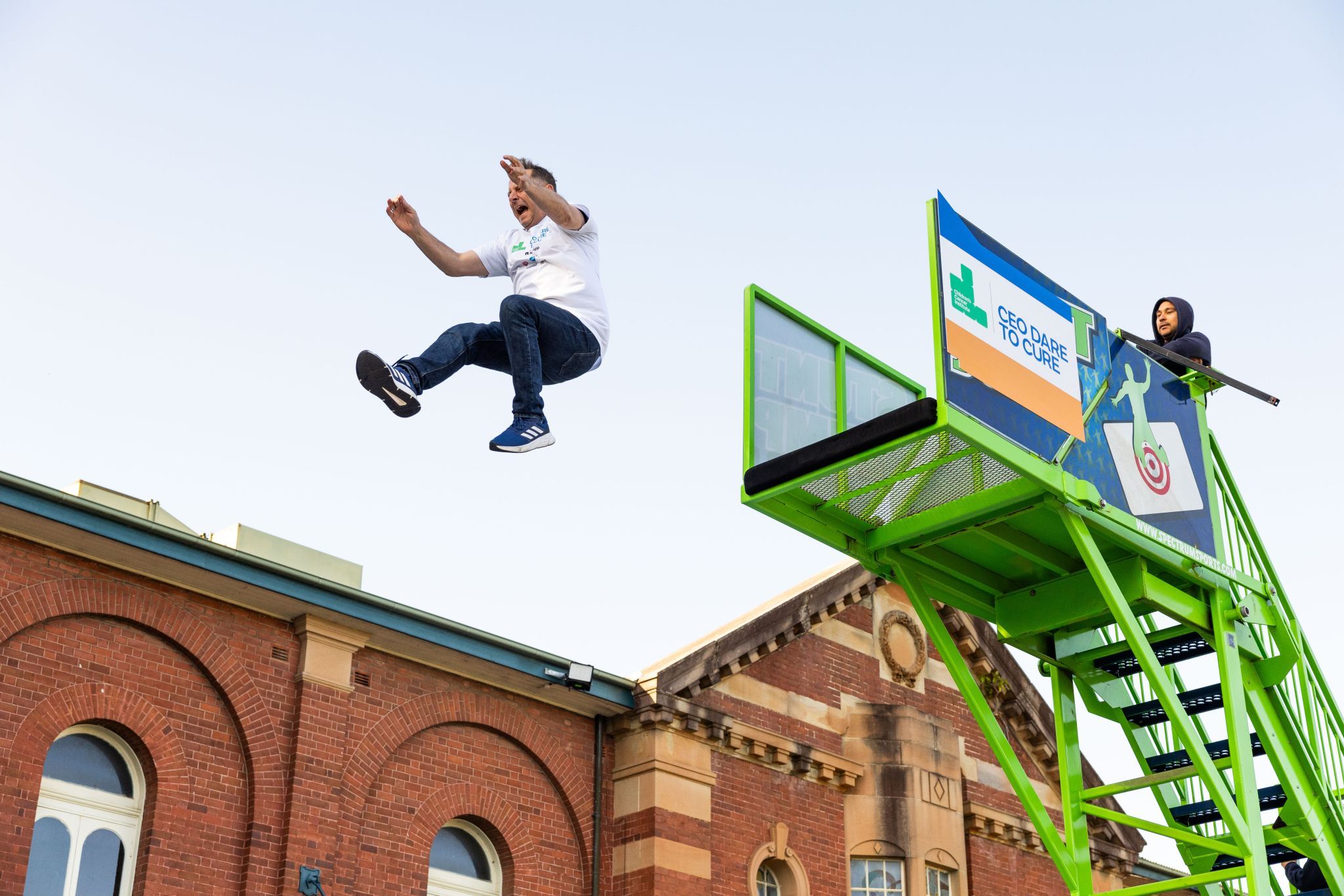 Jumping at CEO Dare To Care
