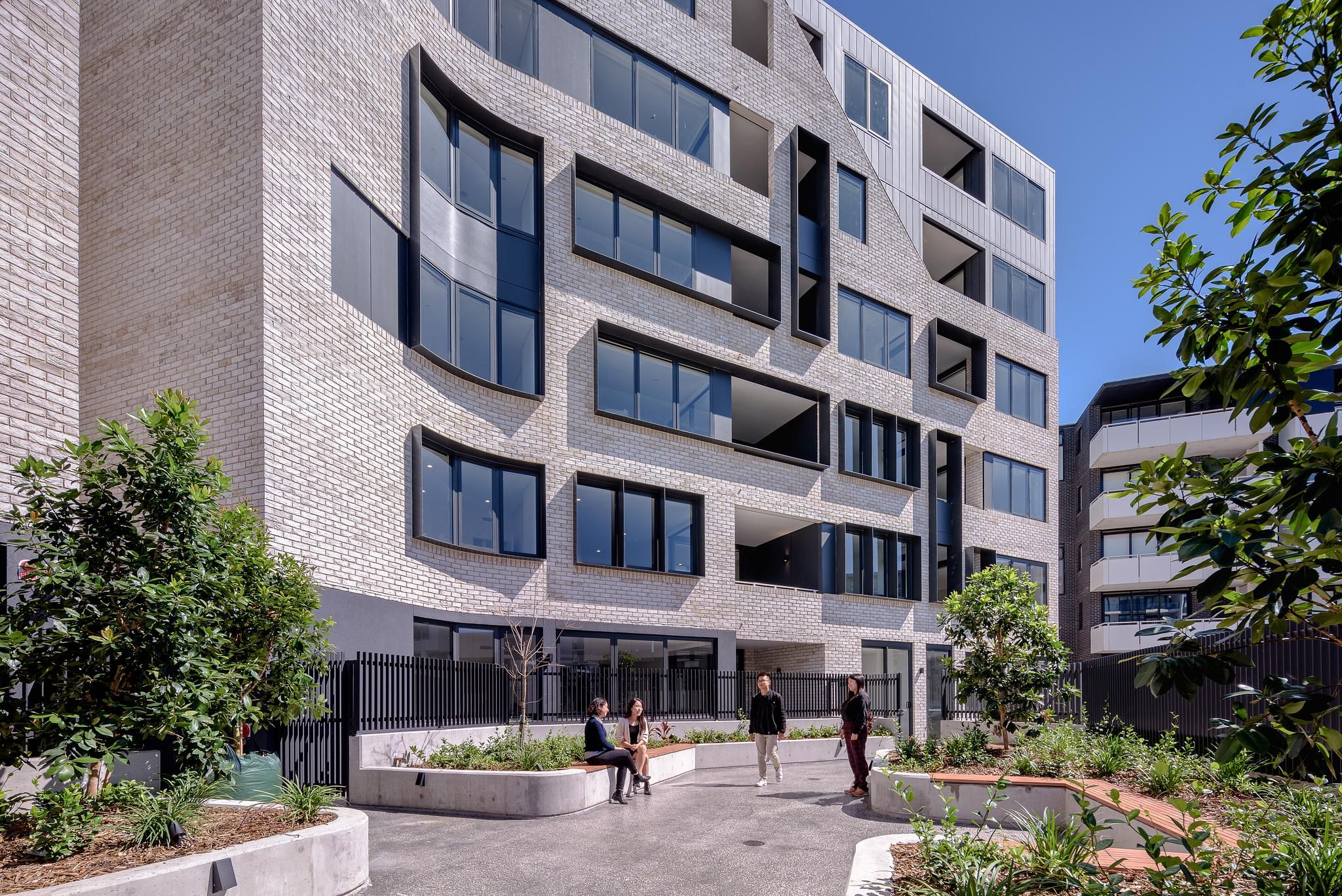A street running along Navali apartments