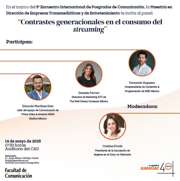 Panel: Contrastes generacionales en el consumo del streaming