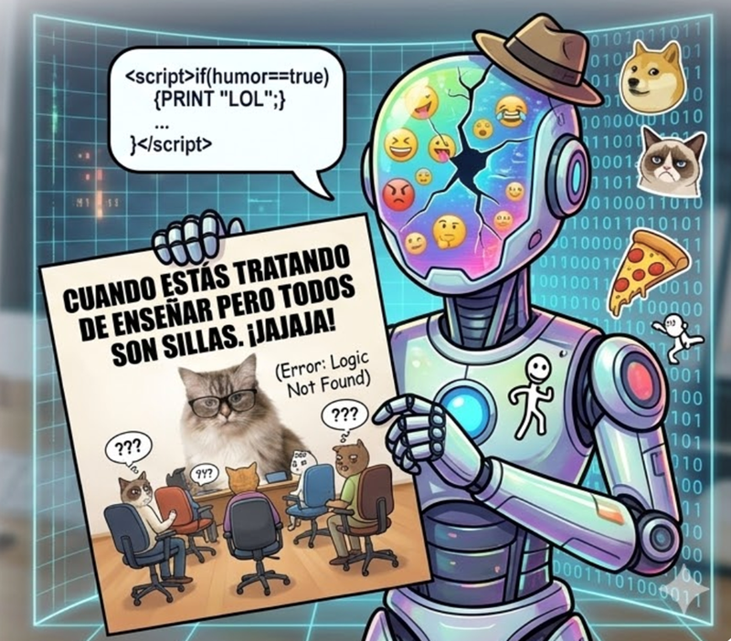 Los memes en la IA. Cuando la IA intenta hacer chistes…