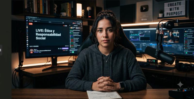 Influencer en transmisión
